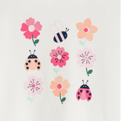 تي شيرت أبيض بياقة "كلودين"...